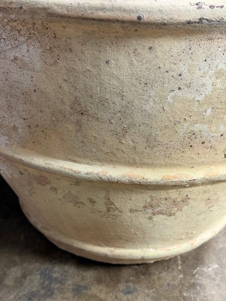 Pair of French Style Olive Jar Planters - Terracotta Barrel Pots