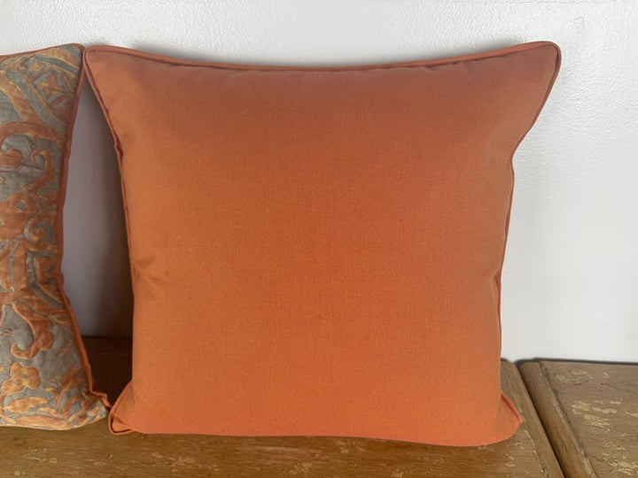 Rare Pair of Vintage Quilted Fortuny Textile Pillows