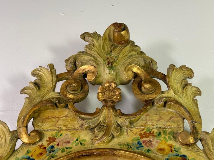 19th C. Venetian Painted Mirror