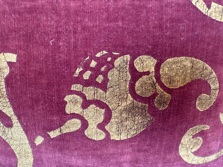 Gold Stenciled Nomi Pillow