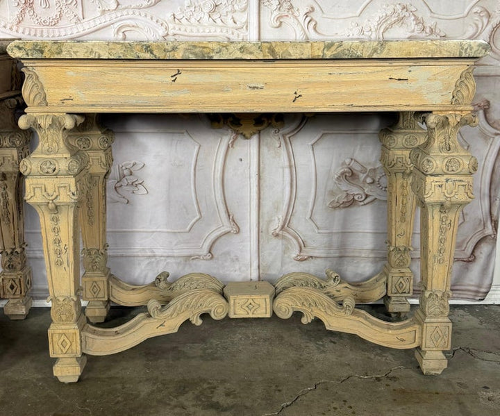 Pair of French Baroque Louis XIV Style Console Tables