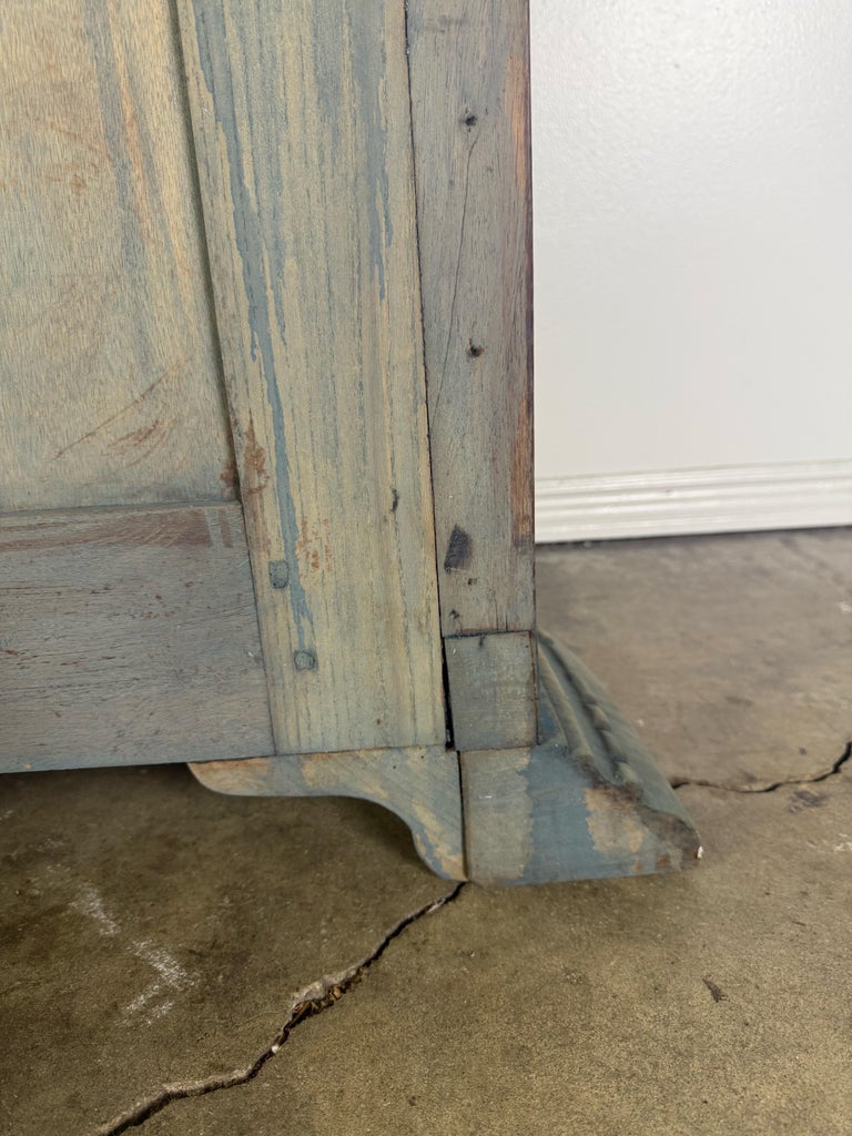 19th Century Italian Neoclassical Demilune Credenza with Marble Top