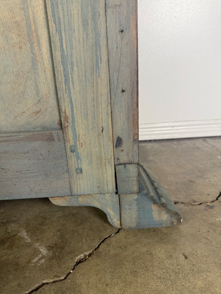 19th Century Italian Neoclassical Demilune Credenza with Marble Top