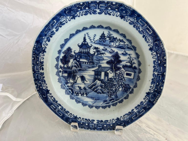 18th C. Blue & White Chinese Export Plate