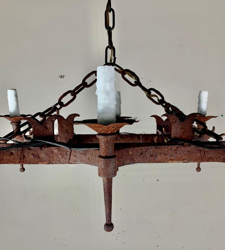 Spanish Wrought Iron Chandelier