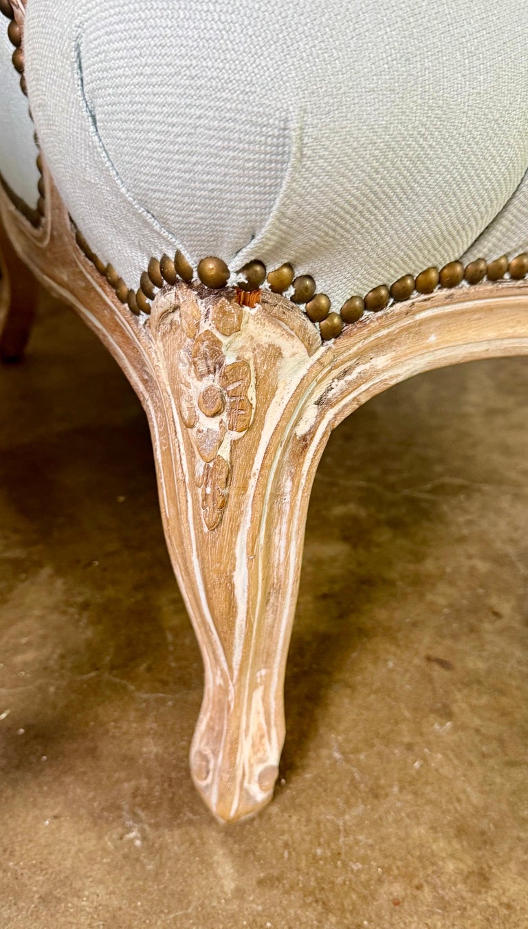 Pair of Louis XV Style French Bergères