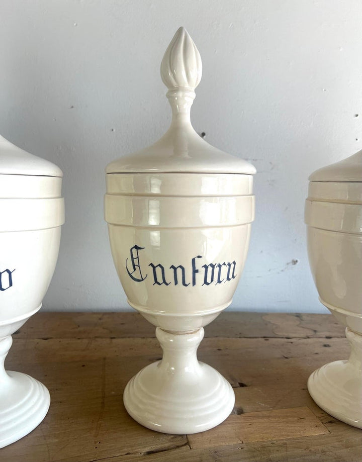 Set of Six Apothecary Jars w/ Lids