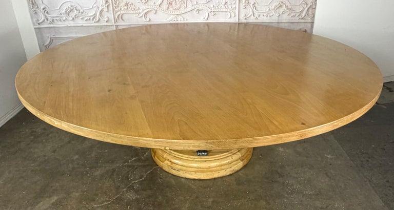 French Neoclassical Dining Table- Acanthus Pedestal