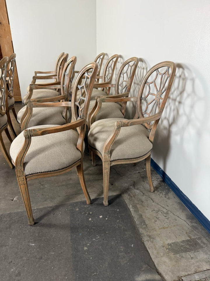 Set of Ten Italian Dining Chairs