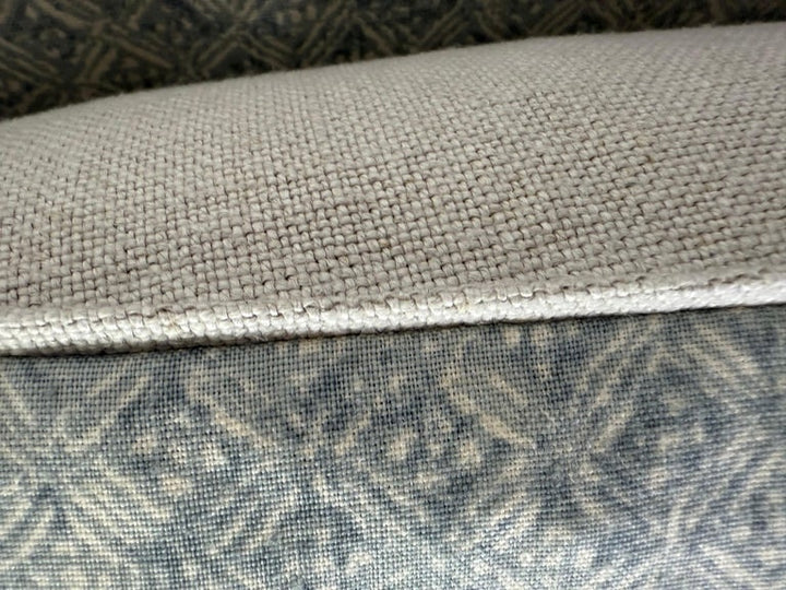 Pair of Contemporary Printed Linen Pillows with Belgian Linen Backs