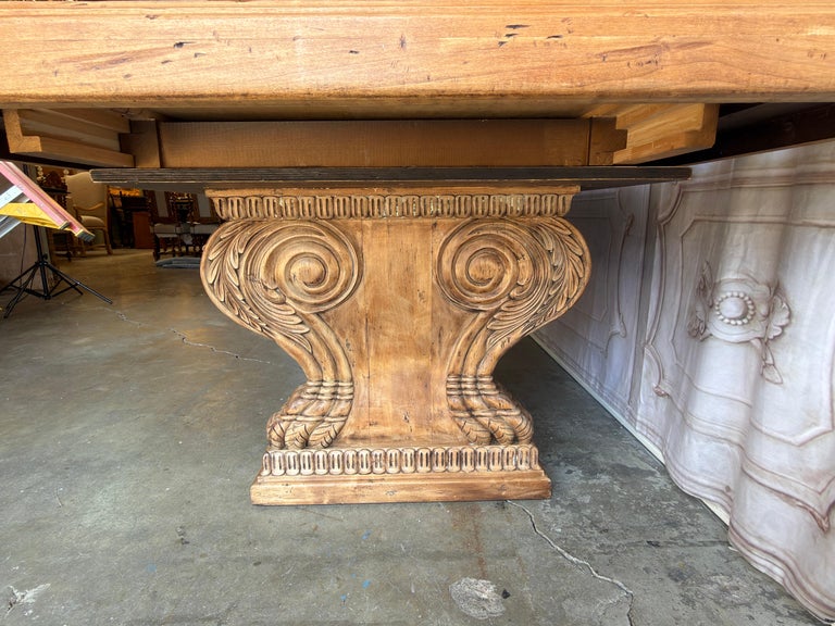 Italian Tuscan Revival Extendable Dining Table
