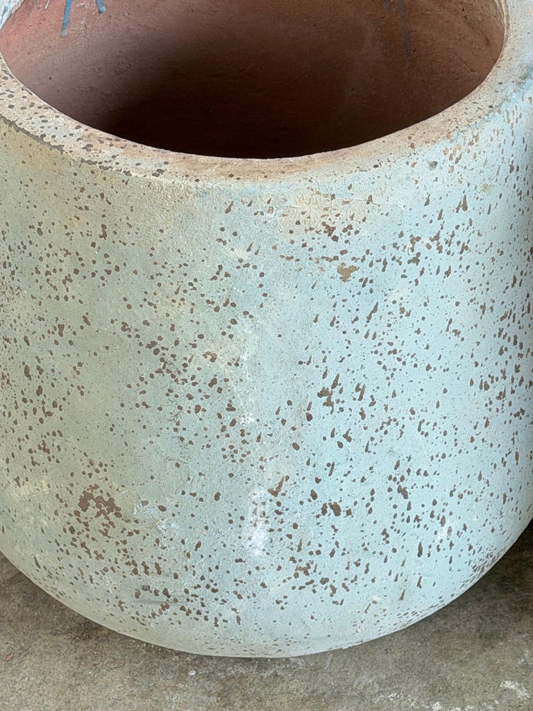Pair of Monumental 20th Century Terra Cotta Garden Urns