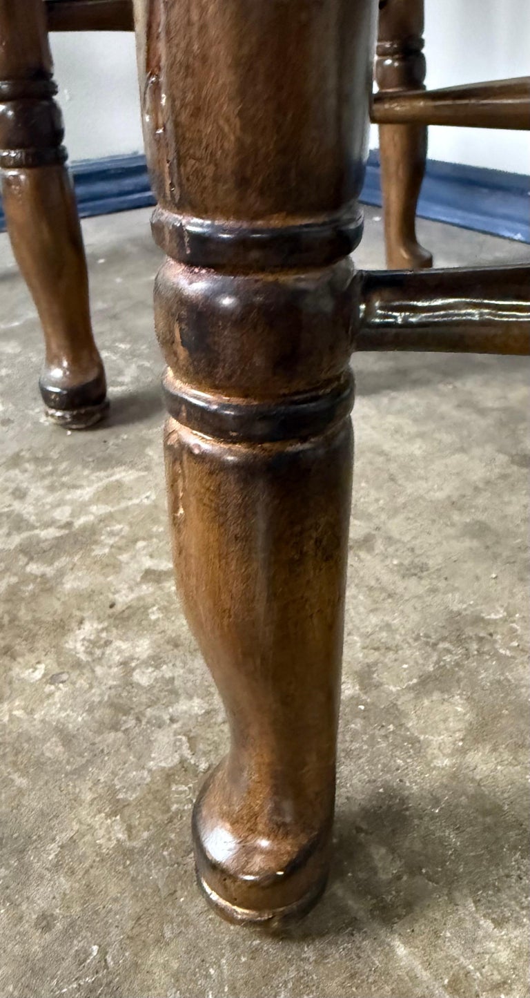 Set of Three French Ladder Back Bar Stools