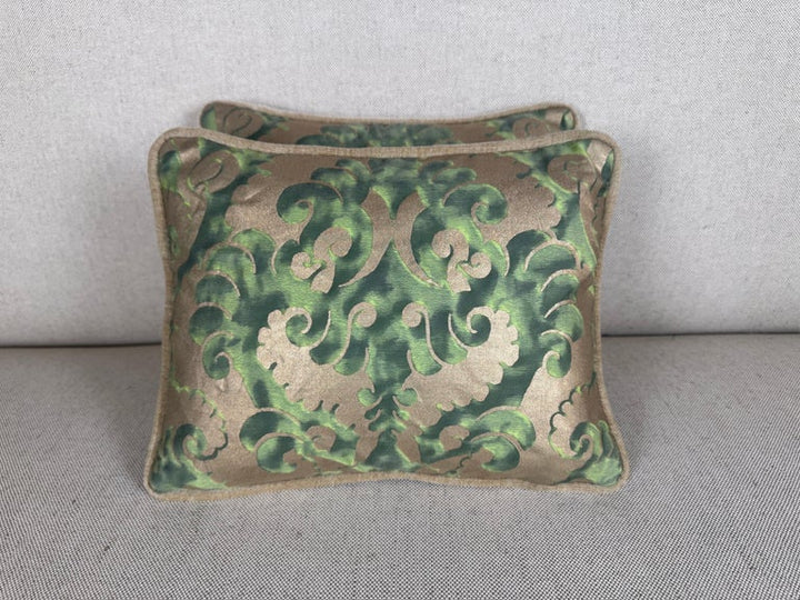 Pair of Petite Fortuny Venetian Textile Pillows