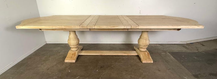 Spanish Style Refractory Table w/ Leaf Extension C. 1930's