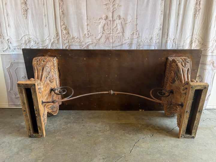 Italian Tuscan Revival Extendable Dining Table