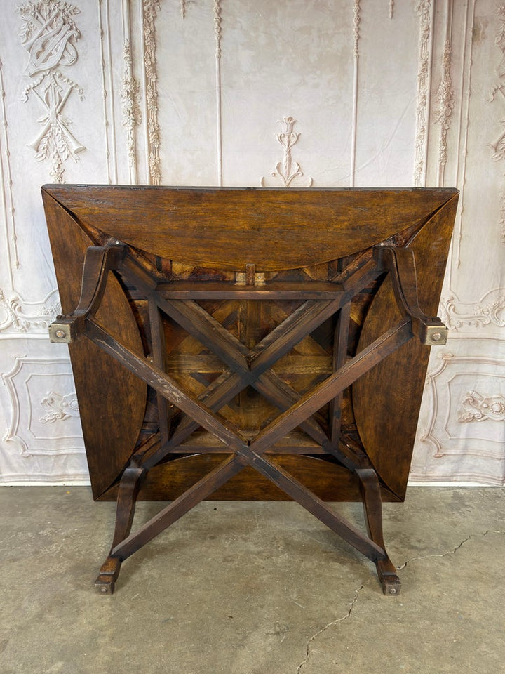 Monumental French Parquet of Versailles Convertible Dining Table