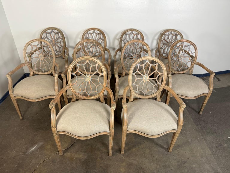 Set of Ten Italian Dining Chairs