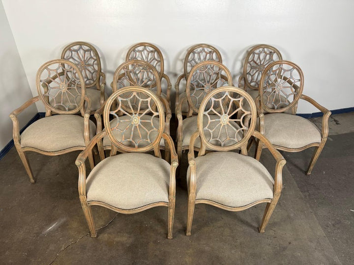 Set of Ten Italian Dining Chairs