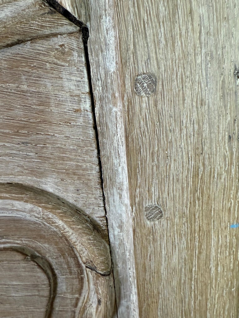 French Provincial Star-Inlaid Armoire, 18th-century