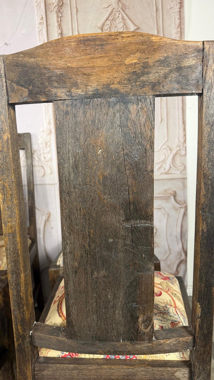Set of 8 Rustic English Arts &amp; Crafts Dining Chairs