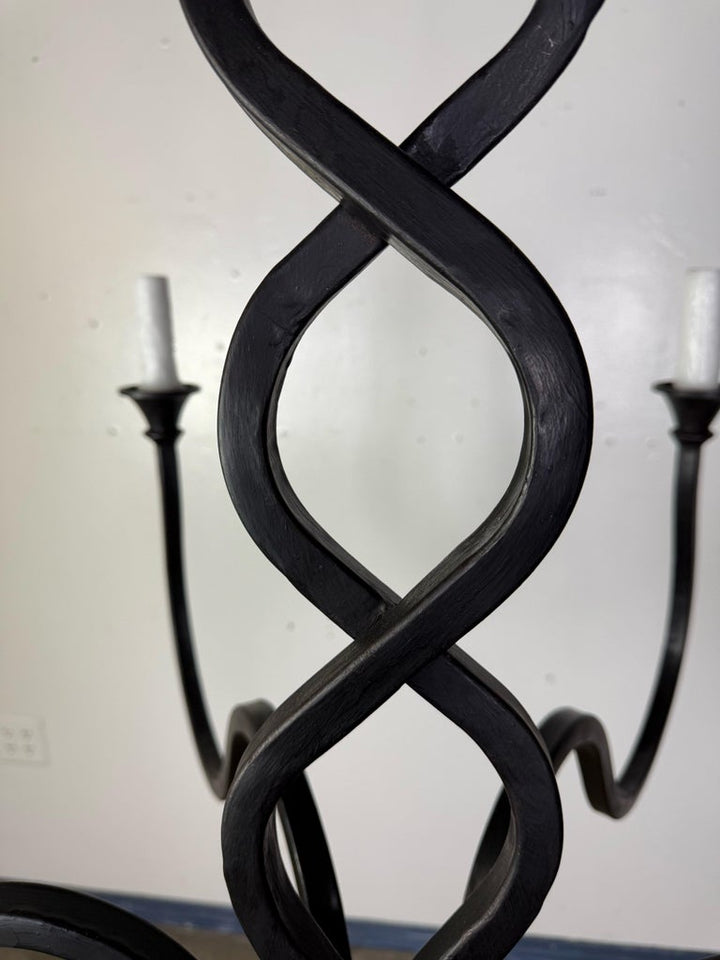 Wrought Iron Mulholland Chandelier by Miamar Home