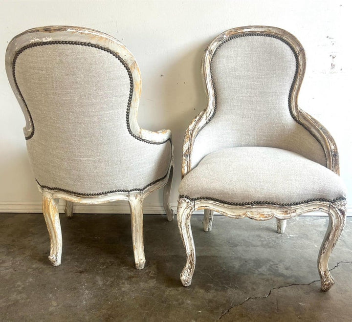 Pair of 19th C French Provincial Style Armchairs