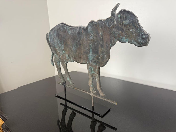 19th Century American Copper Bull Weathervane