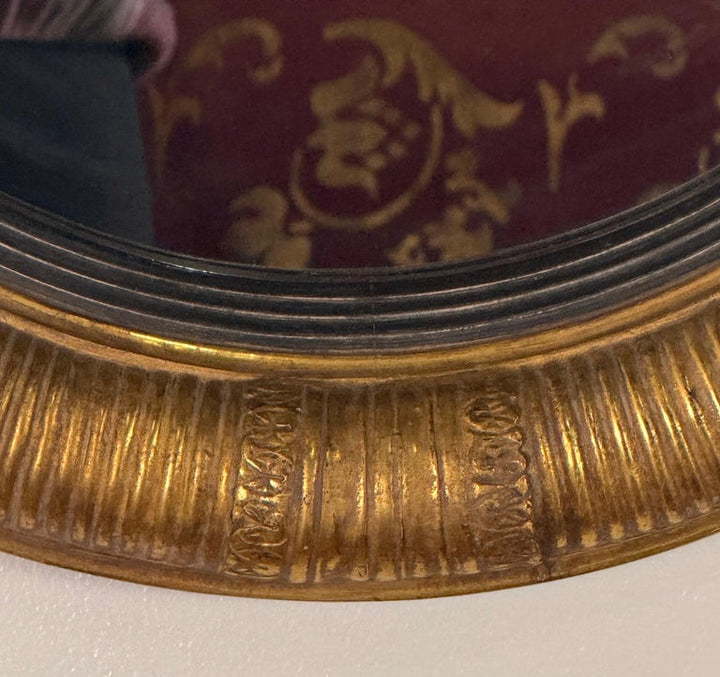 Late 19th Century Italian Giltwood Circular Mirror