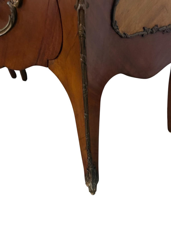 Pair of Spanish Bombe Chests with Portuguese Marble Tops