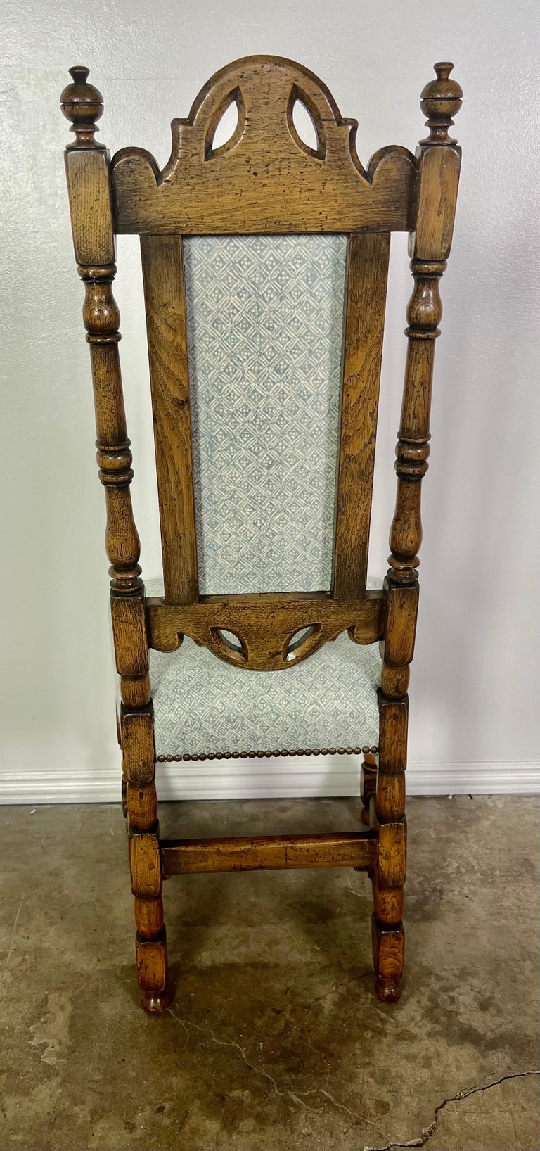 Set of Eight English Dining Chairs-19th Century