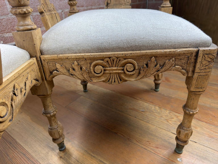 19th Century Italian Renaissance Venetian Tête-à-Tête Courting Bench w/ Cherubs