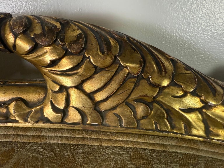 French Giltwood Sofa, Louis XV Style, Late 19th–Early 20th Century