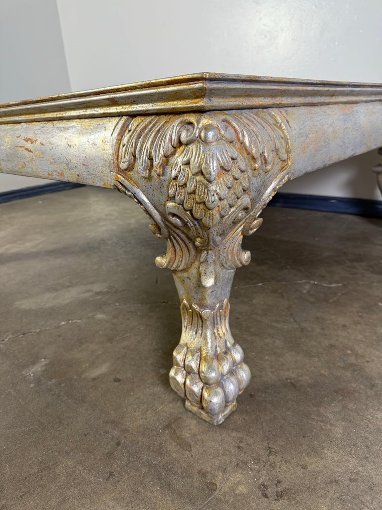 Italian Baroque Style Silvered Coffee Table