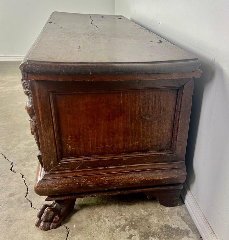 Early 19th C. Italian Carved Walnut Chest