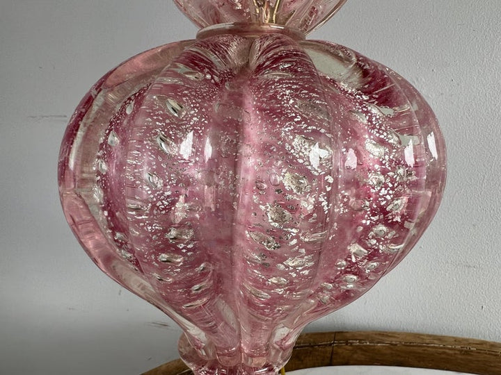 Pair of Vintage Murano Lamps w/ Parchment Shades