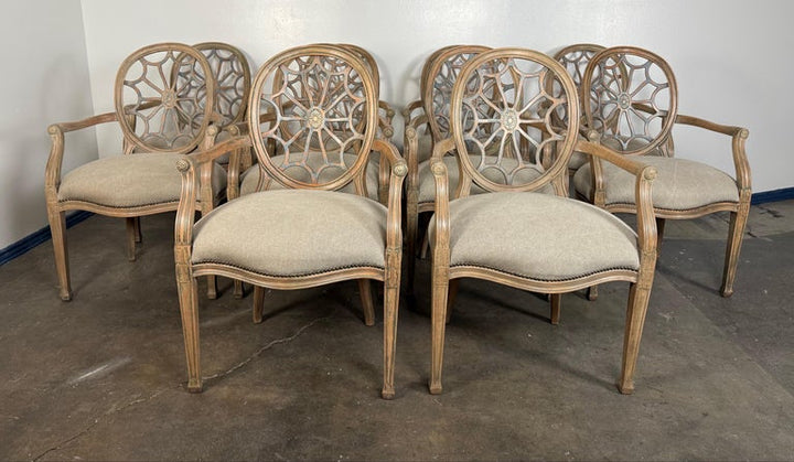 Set of Ten Italian Dining Chairs