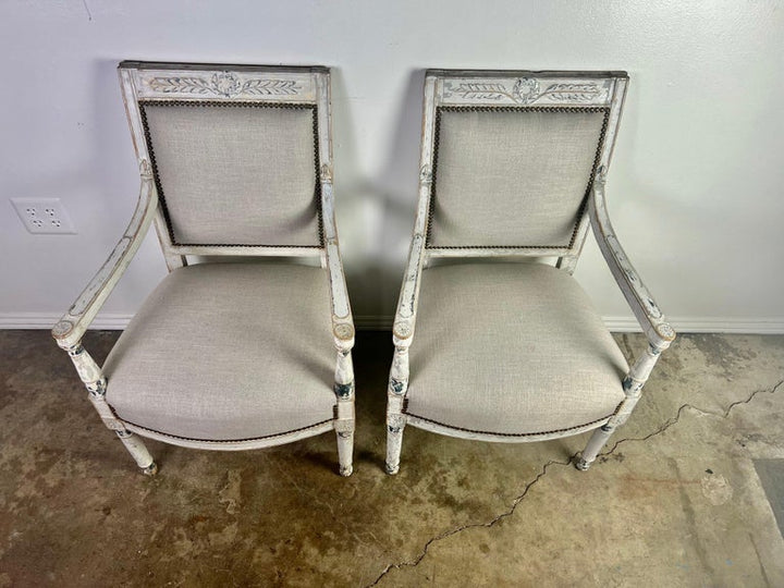 Pair of 19th C. Swedish Armchairs