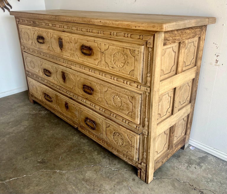 Monumental 18th Century Italian 3-Drawer Commode