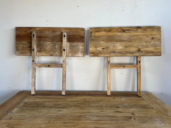 Early 20th C. Tuscan Style Pine Dining Table w/ Leaves