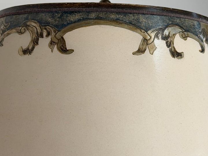 Pair of Italian Baroque Barley Twist Table Lamps - Silvered and Giltwood