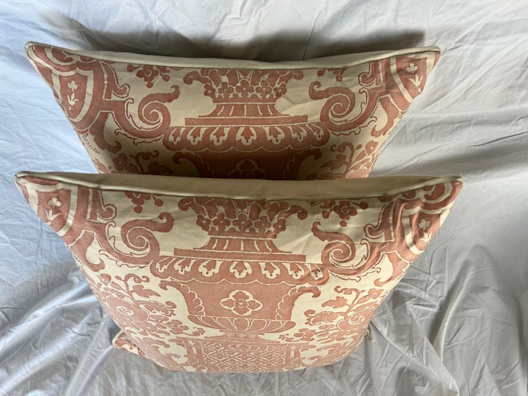 Pair of Carnavalet Patterned Fortuny Pillows