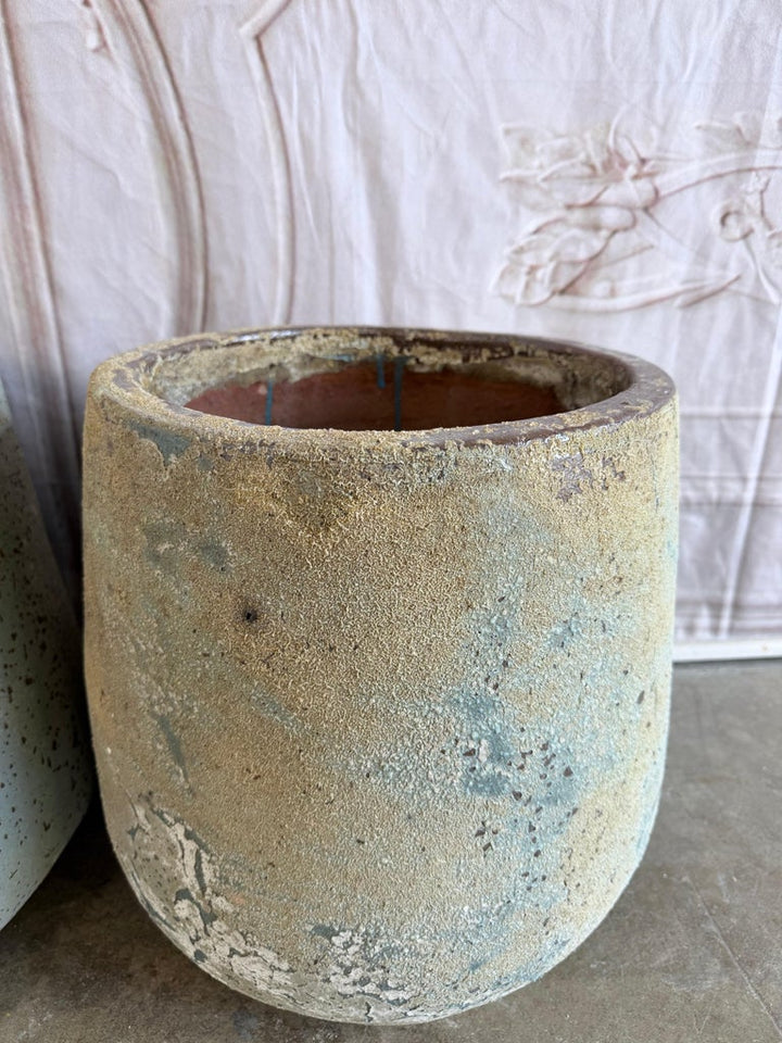 Pair of Monumental 20th Century Terra Cotta Garden Urns