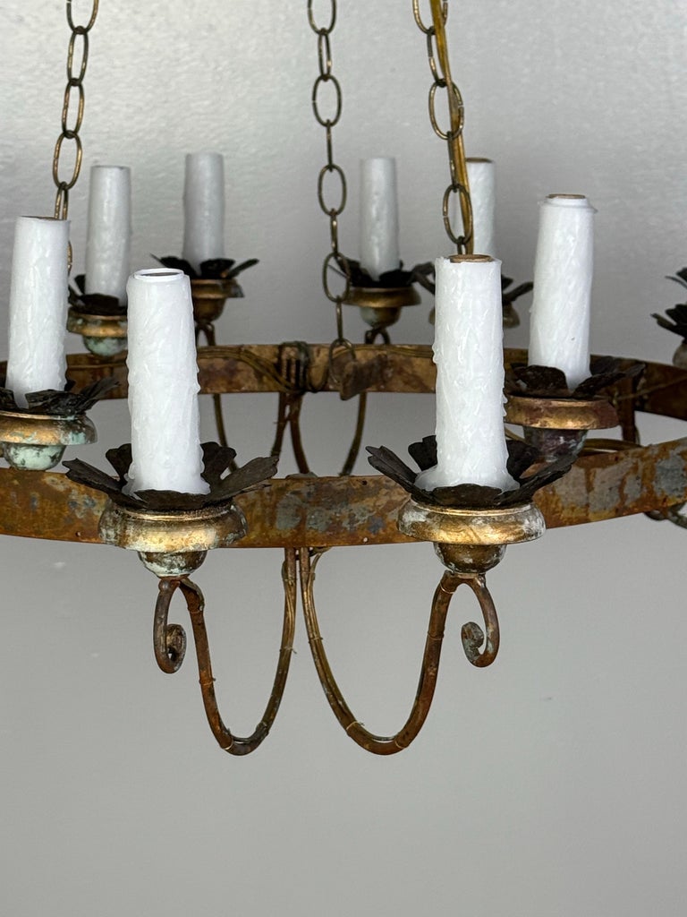 Eighteen Light Spanish Rustic Chandelier