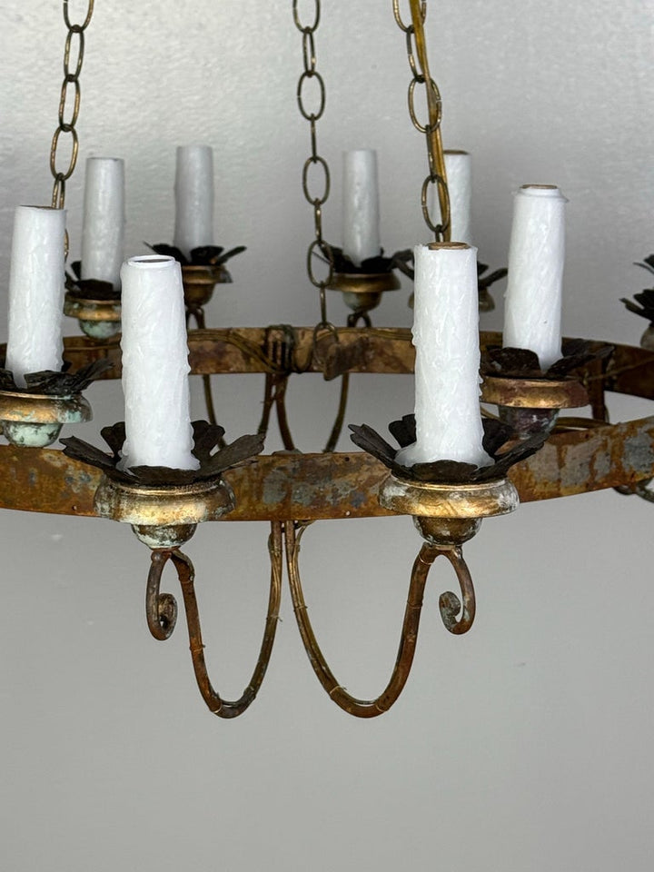Eighteen Light Spanish Rustic Chandelier