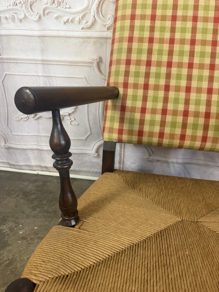 Pair of French Country Style Lounge Chairs w/ Ottomans