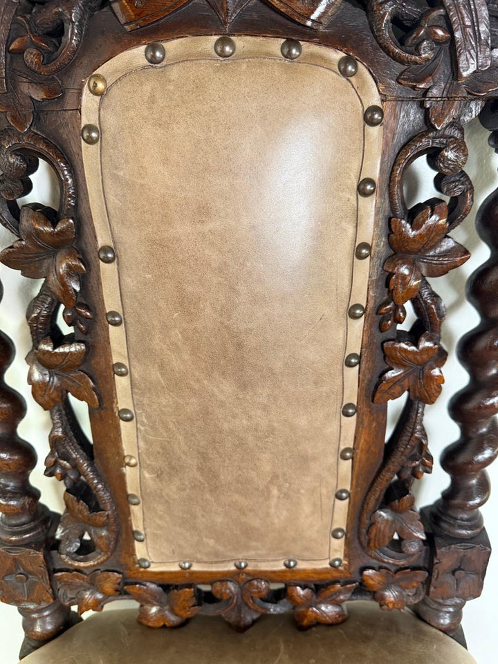 Set of Six 19th C. Renaissance Revival Dining chairs