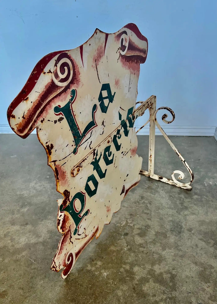 Two Side Enamel painted French Sign