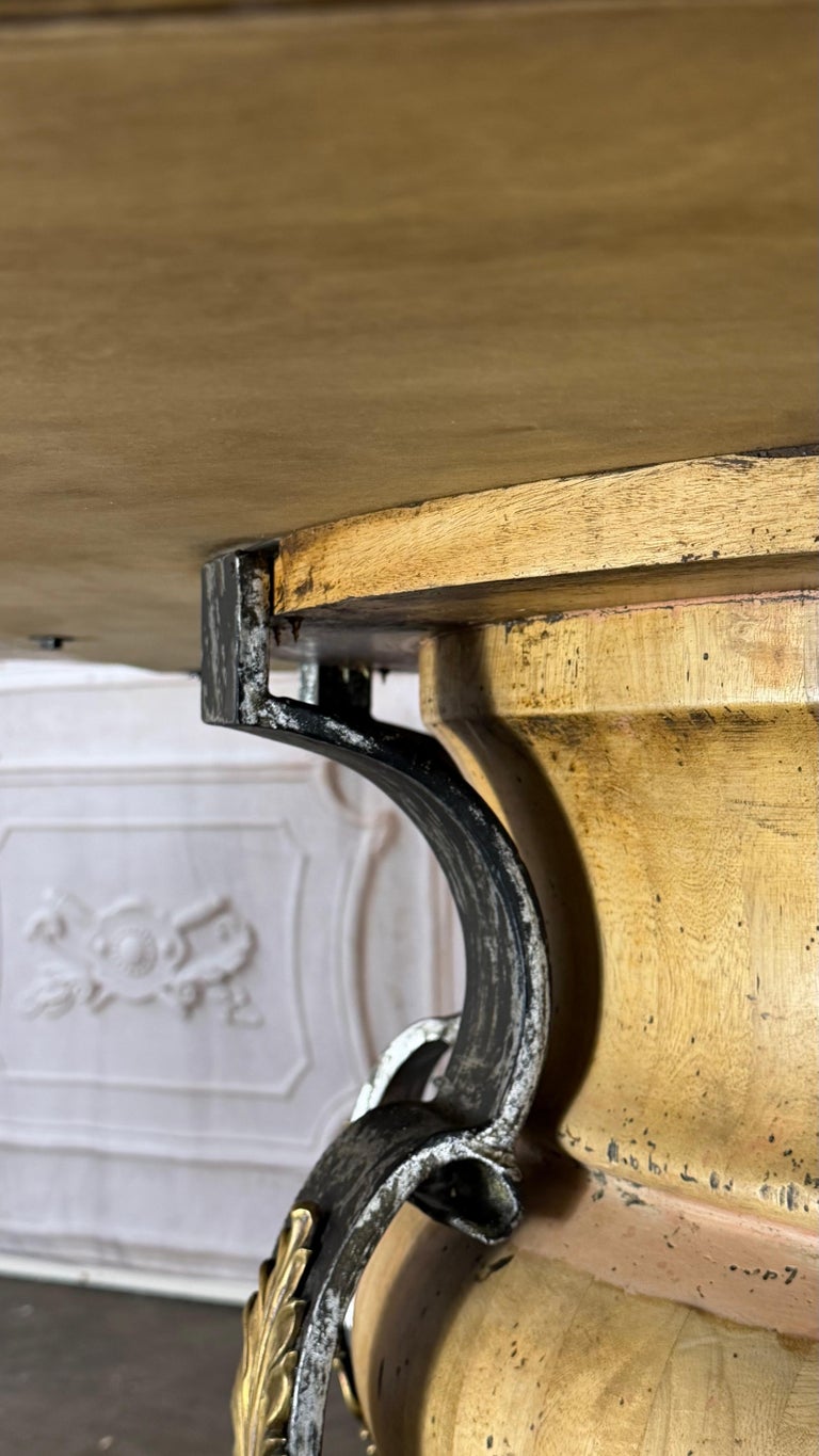 French Neoclassical Dining Table- Acanthus Pedestal