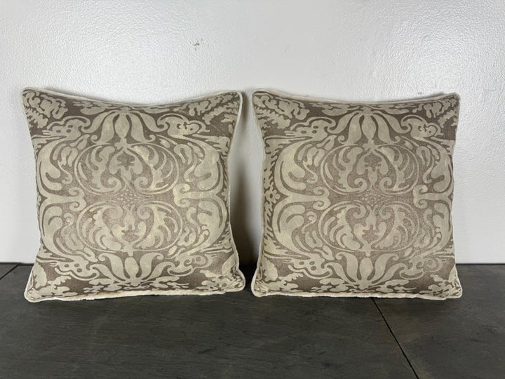 Custom Fortuny Pillows Using Vintage Fortuny Fabric, by Melissa Levinson